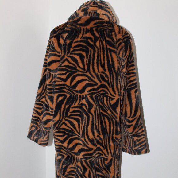 NWT Johnny Was Biya 3J Workshop JWLA Sonora  Faux Fur Jacket Long Coat - Picture 4 of 10